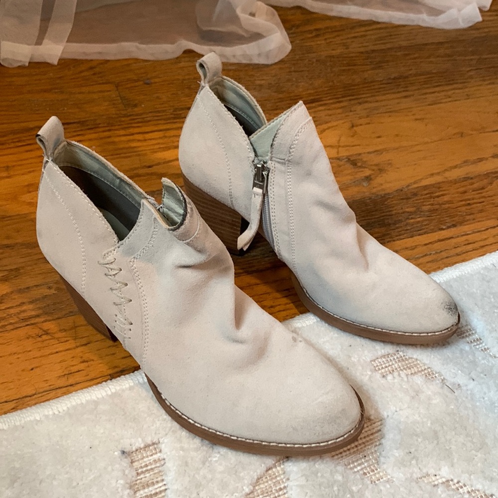 Suede booties